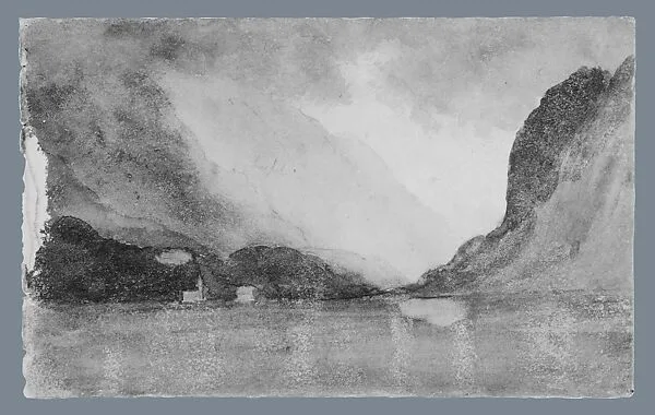 Mountains, Clouds, and Lake — John Singer Sargent