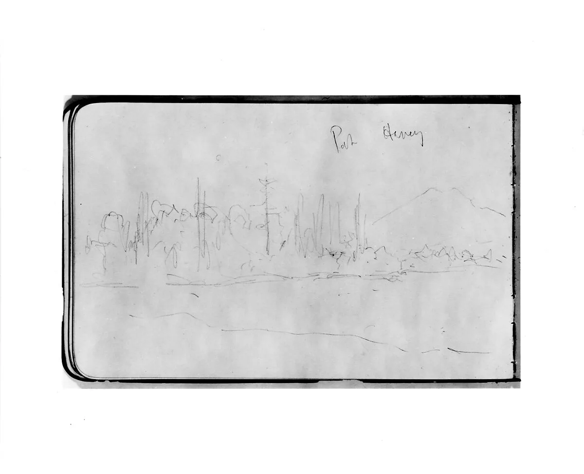 Port Havey (?) (from Sketchbook) — Albert Bierstadt