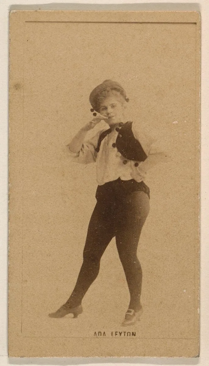 Ada Leyton, from the Actresses series (N245) issued by Kinney Brothers to promote Sweet Caporal Cigarettes — Kinney Brothers Tobacco Company