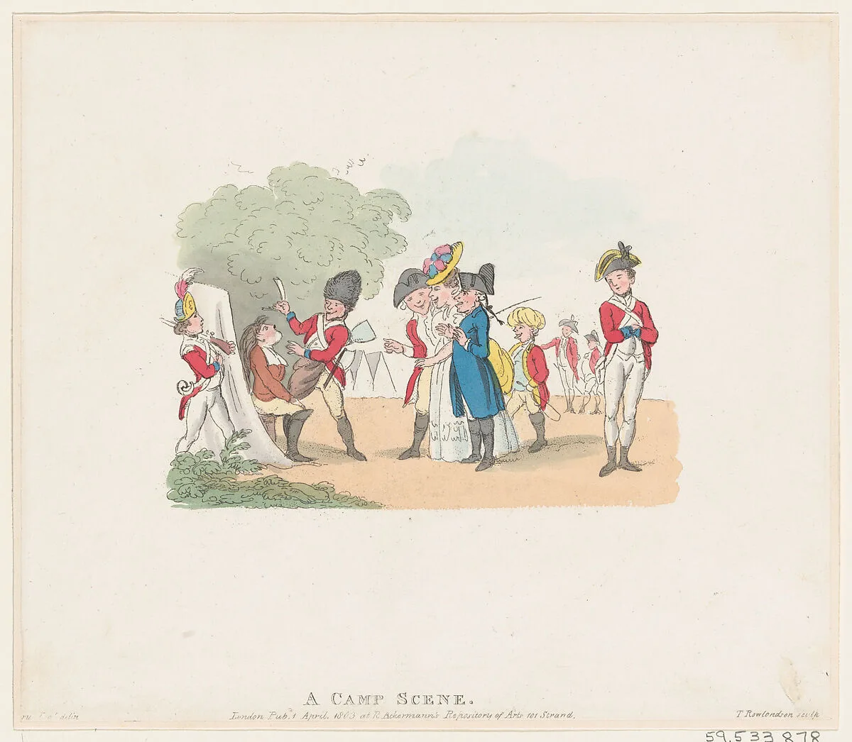A Camp Scene — Henry William Bunbury|Thomas Rowlandson