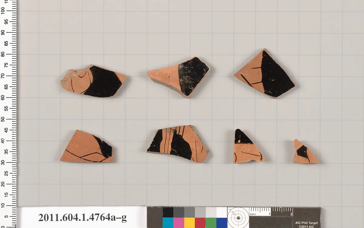 Terracotta fragments of kylikes (drinking cups) — Unknown