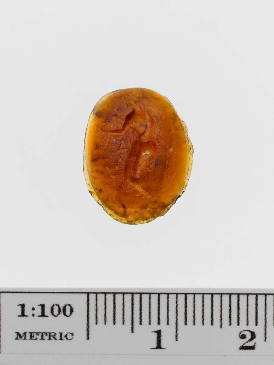 Glass ring stone — Unknown
