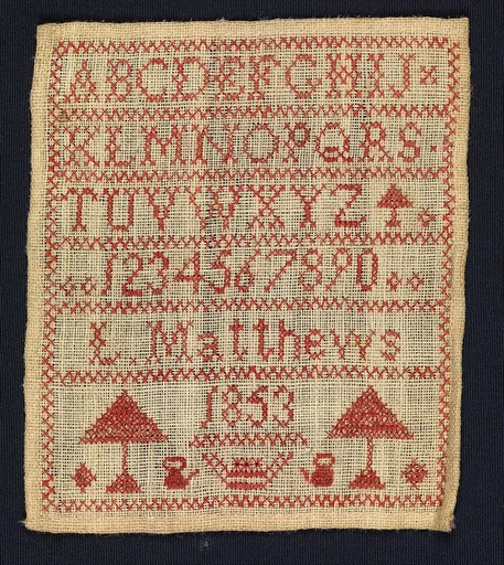 Sampler made at a charity school