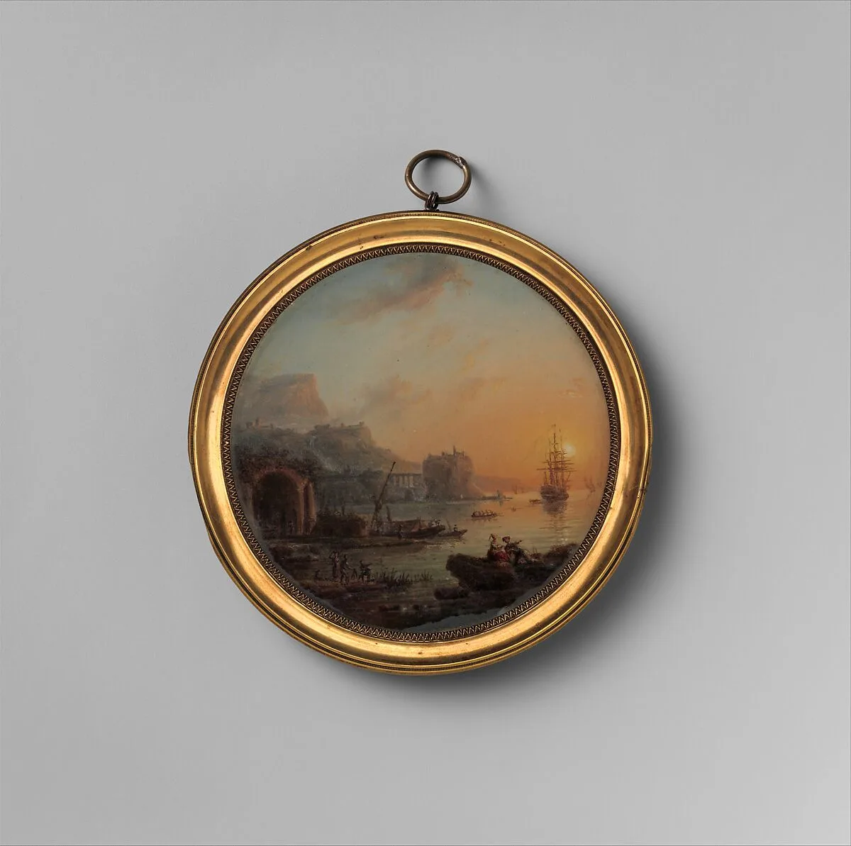 View of a Harbor — French Painter