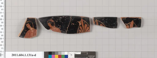 Terracotta rim fragments of a kylix (drinking cup)