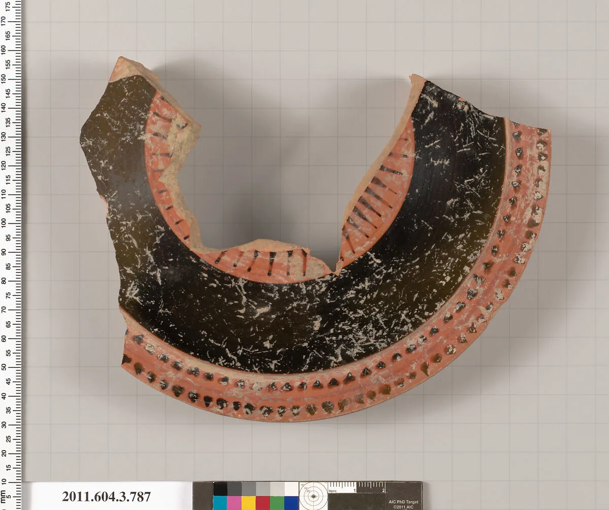 Terracotta fragment of a lid — Unknown