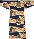 軍犬軍馬軍鳩模様子供用着物|Boy’s Kimono with Military Dogs, Horses, and Pigeons