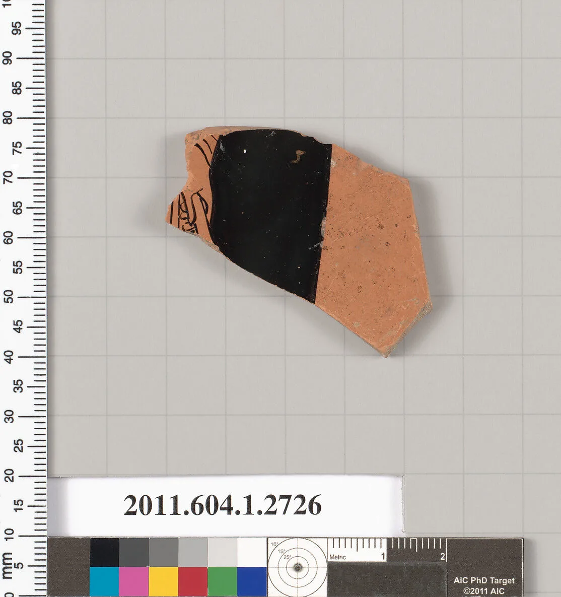 Terracotta fragment of a kylix (drinking cup) — Unknown
