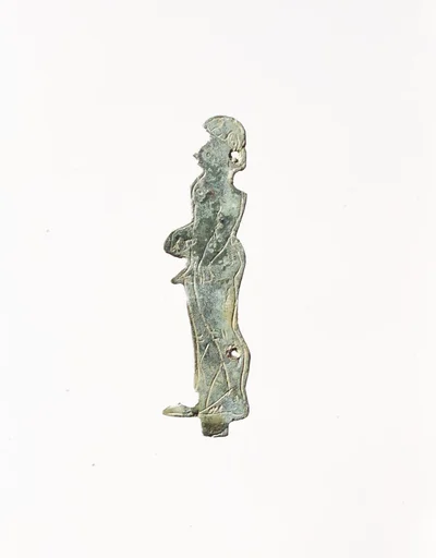 Bronze plaque of a warrior