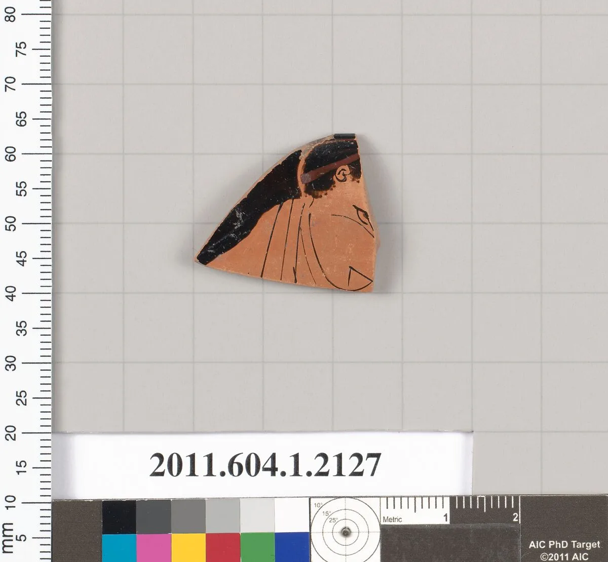 Terracotta rim fragment of a kylix (drinking cup) — Unknown