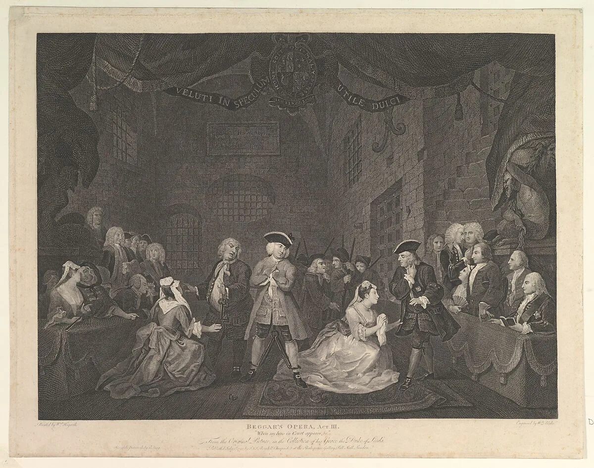 The Beggar's Opera, Act III — John & Josiah Boydell|John Gay|William Blake|William Hogarth