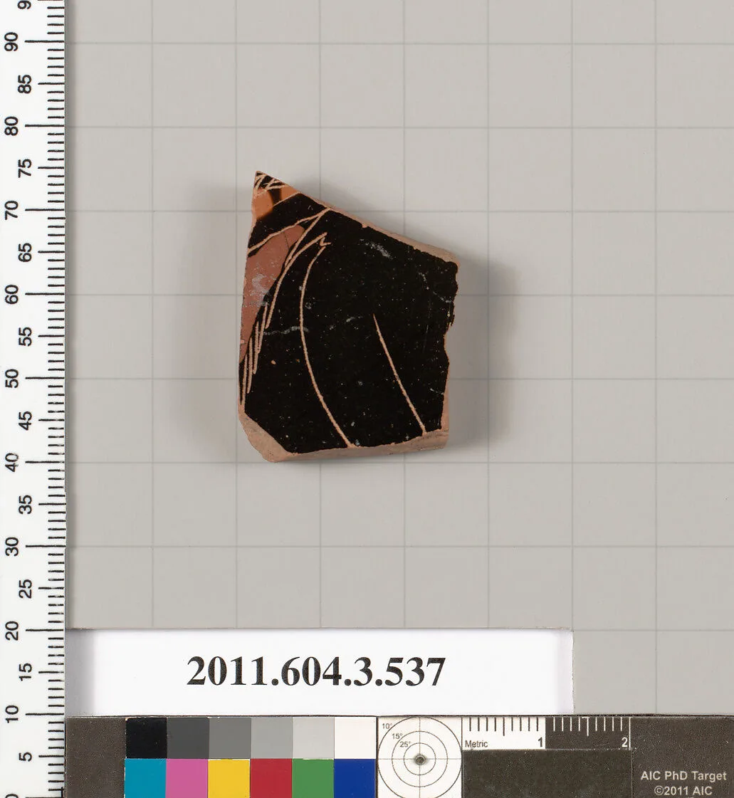Terracotta fragment of a column-krater (bowl for mixing wine and water) — Unknown