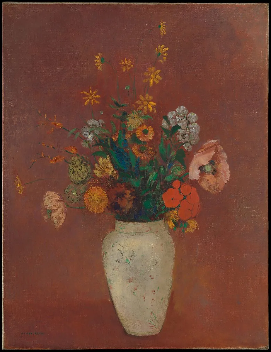Bouquet in a Chinese Vase — Odilon Redon