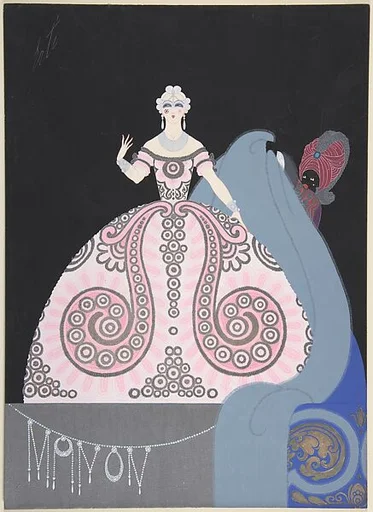 Costume Design for "Manon," Chicago Opera Company, 1922