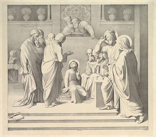 Christ Disputing with the Doctors in the Temple — Johann Friedrich Overbeck|Carl Koch|Zach imp. - Munich