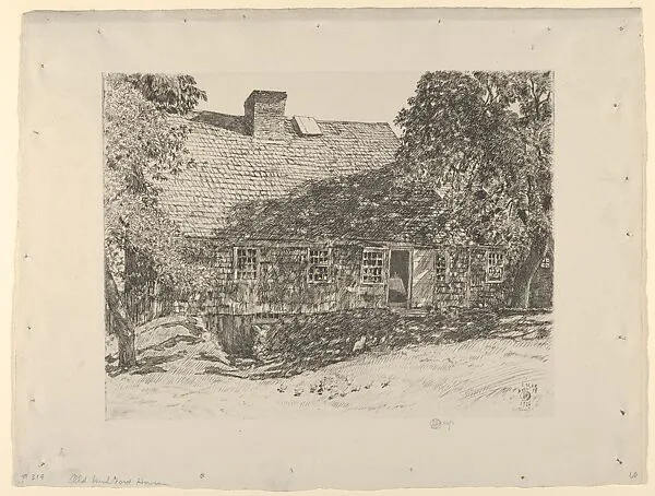 The Old Mulford House (Easthampton) — Childe Hassam
