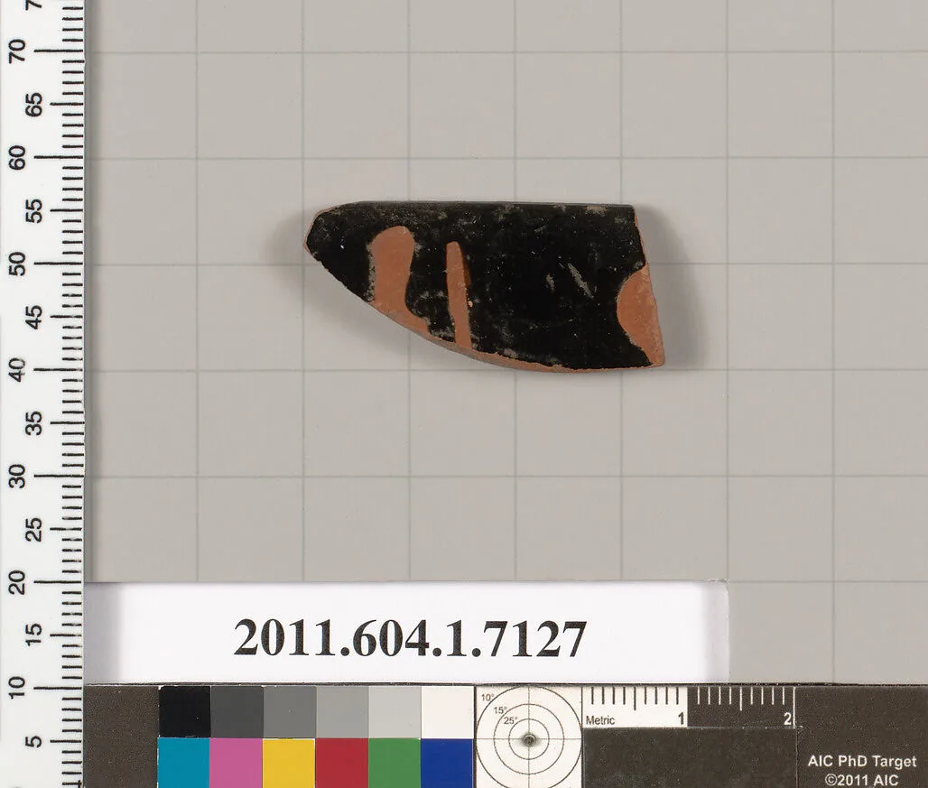 Terracotta rim fragment of a kylix (drinking cup) — Unknown