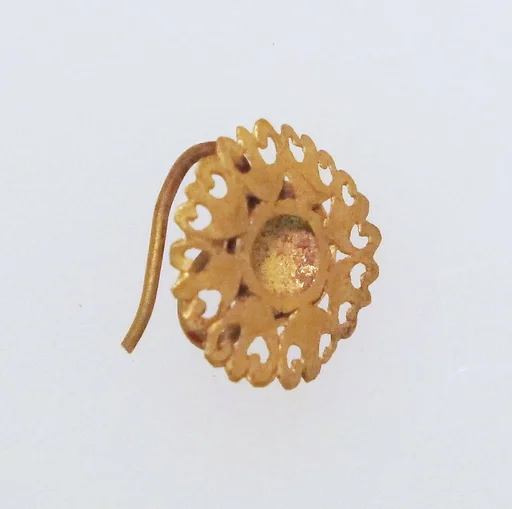 Earring-hook type with disc