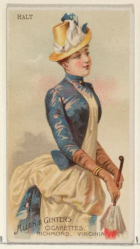 Halt, from the Parasol Drills series (N18) for Allen & Ginter Cigarettes Brands