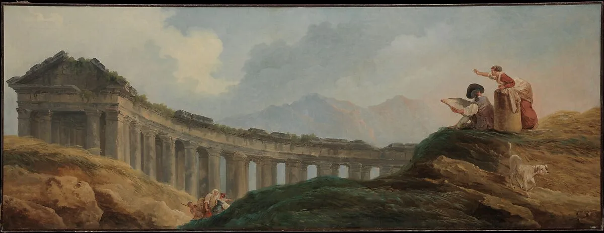 A Colonnade in Ruins — Hubert Robert