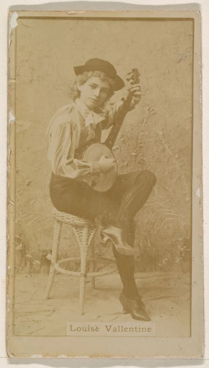 Louise Valentine, from the Actresses series (N245) issued by Kinney Brothers to promote Sweet Caporal Cigarettes — Kinney Brothers Tobacco Company