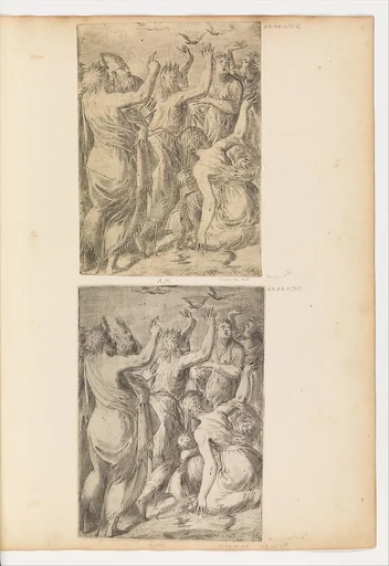 Moses Showing the Quails to the Israelites