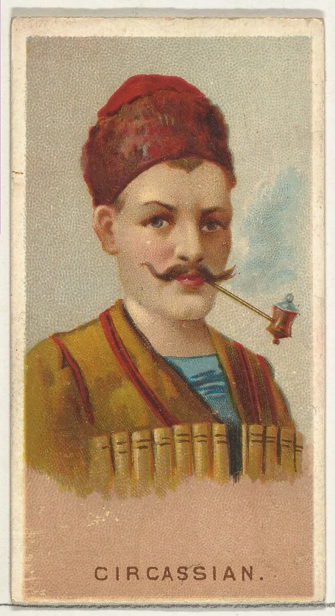Circassian, from World's Smokers series (N33) for Allen & Ginter Cigarettes — Allen & Ginter