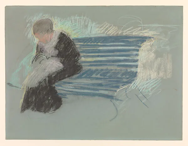 Woman on a Bench — Mary Cassatt