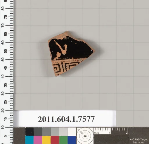 Terracotta fragment of a kylix (drinking cup)