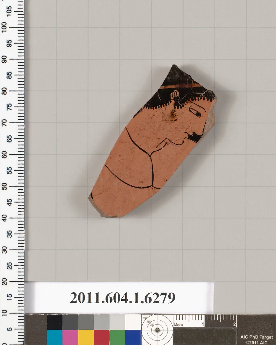 Terracotta fragment of a kylix (drinking cup) — Unknown