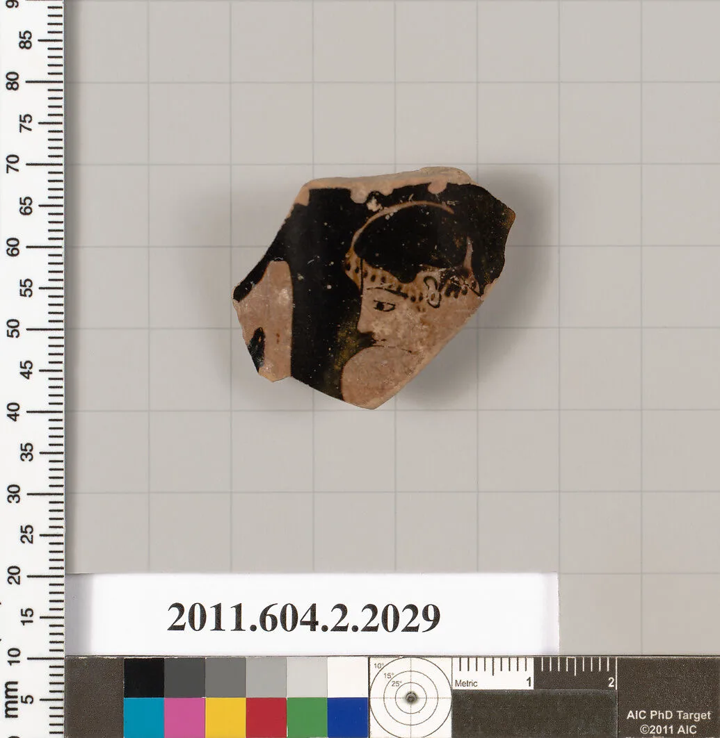 Terracotta fragment of an alabastron (perfume vase)? — Unknown