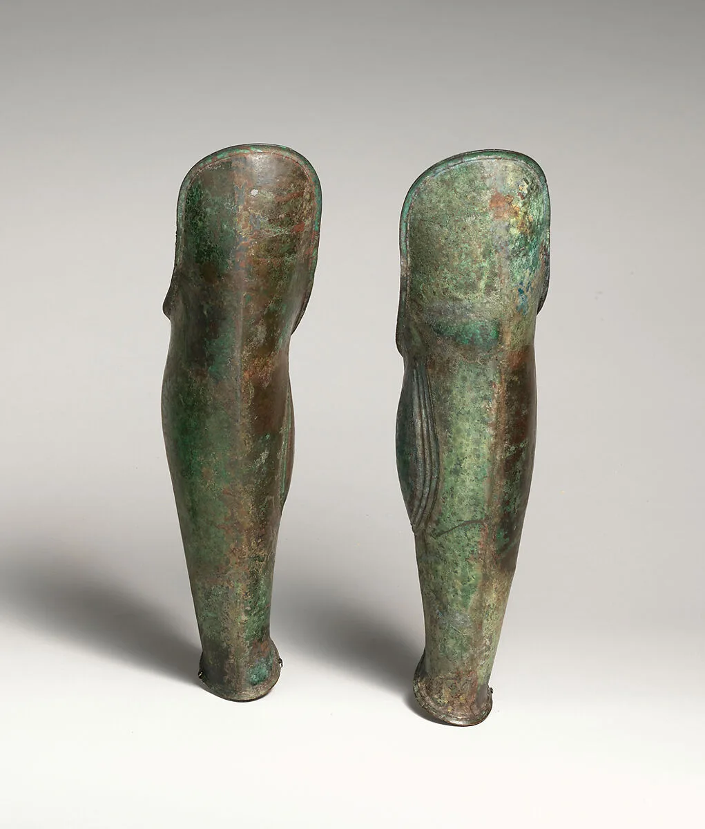 Pair of bronze greaves — Unknown