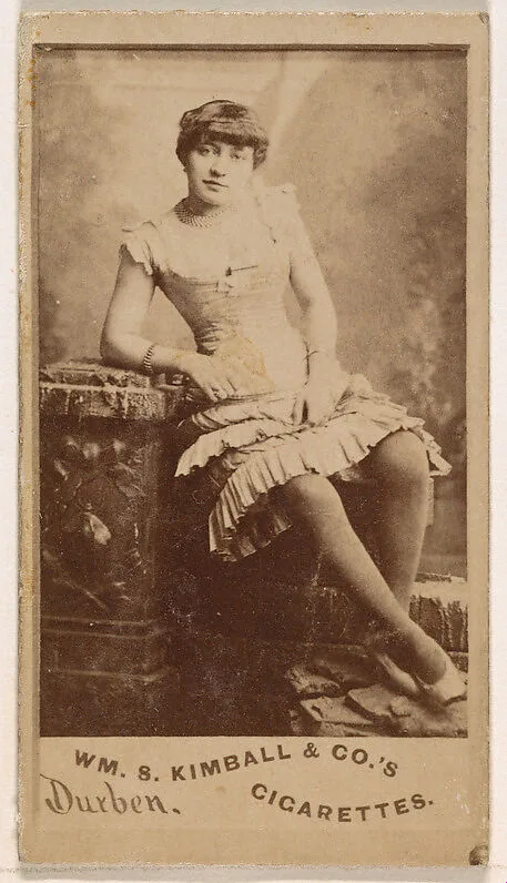 Miss Durben, from the Actresses series (N203) issued by Wm. S. Kimball & Co. — William S. Kimball & Company