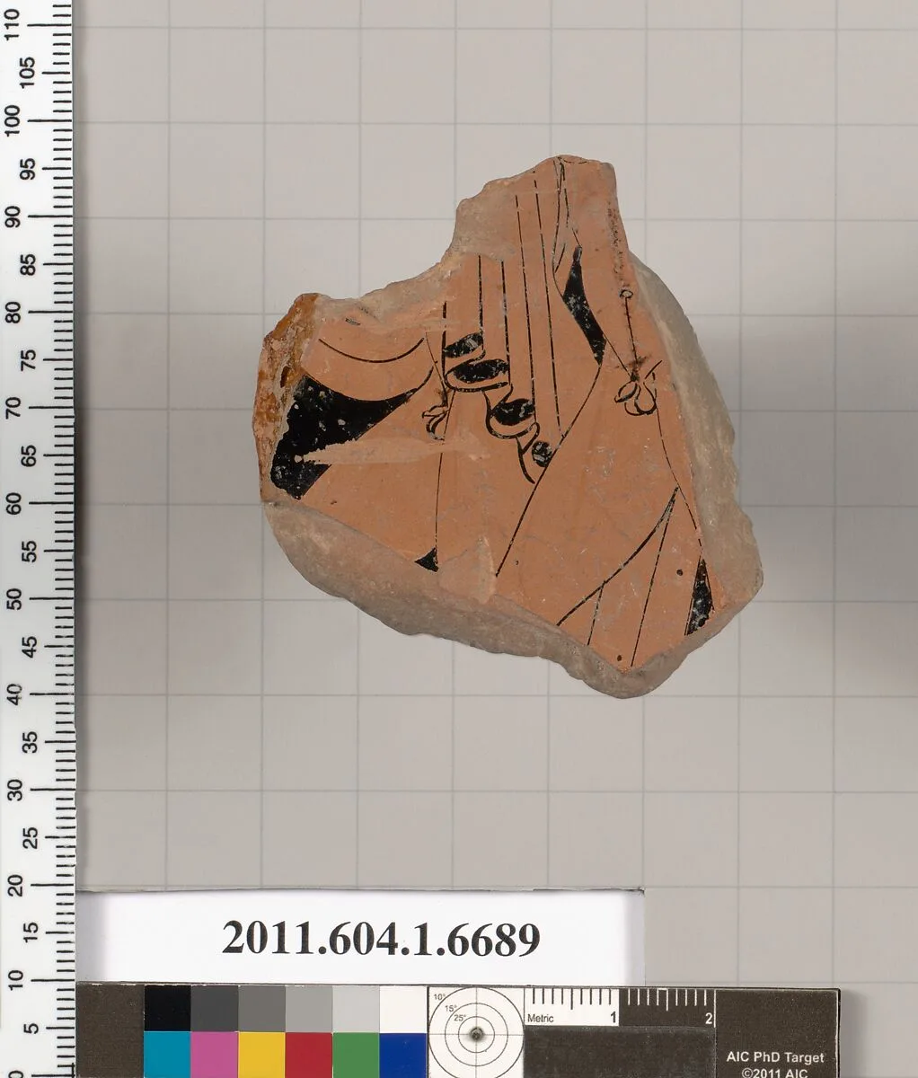 Terracotta fragment of a kylix (drinking cup) — Unknown