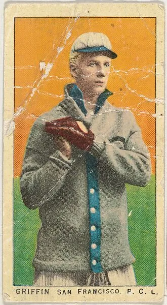 Griffin, San Francisco, Pacific Coast League, from the "Obak Baseball Players" set (T212), issued by the American Tobacco Company to promote Obak Mouthpiece Cigarettes — American Tobacco Company