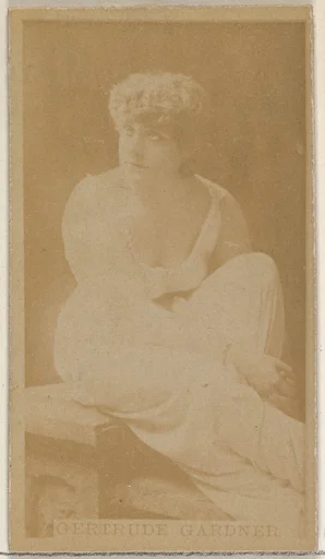 Gertrude Gardner, from the Actors and Actresses series (N45, Type 8) for Virginia Brights Cigarettes