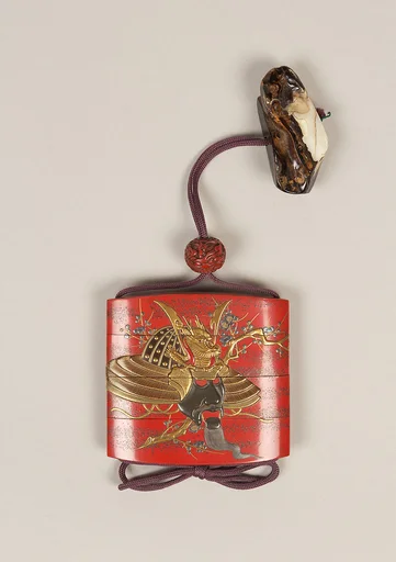 箙能蒔絵印籠|Inrō with the Noh Play Ebira (Quiver)