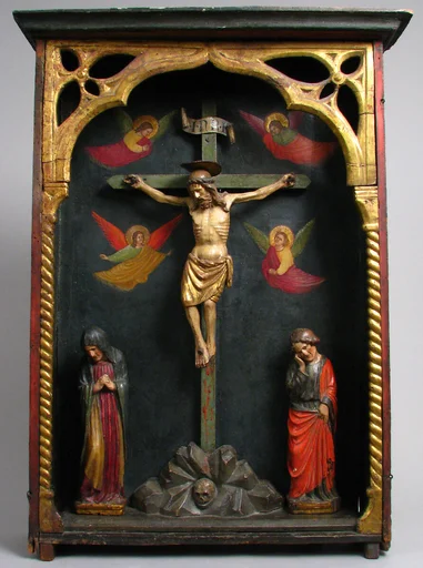 Tabernacle with Crucifixion Scene