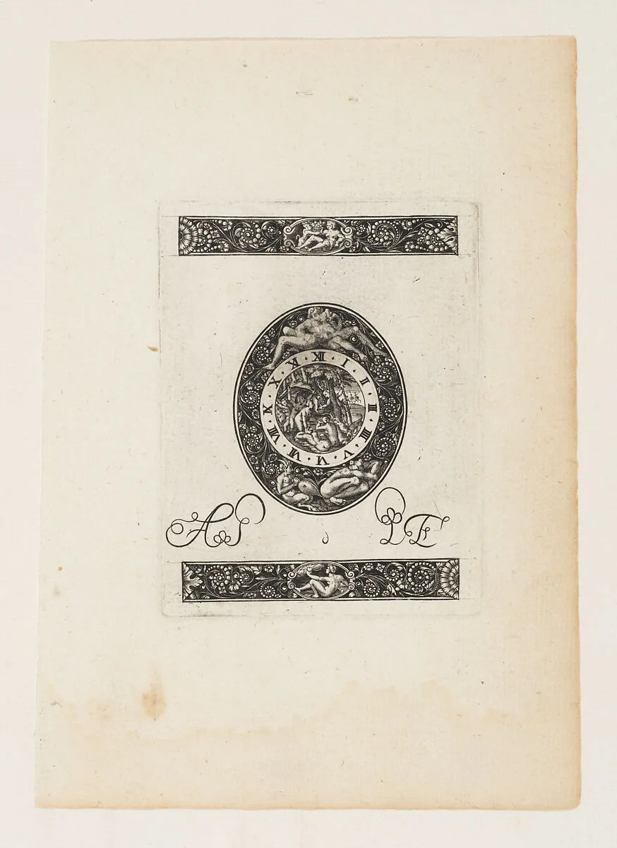 Oval Watch Plate with Diana and Actaeon, form a Series of Six Designs for Watch Cases — Antoine Jacquard