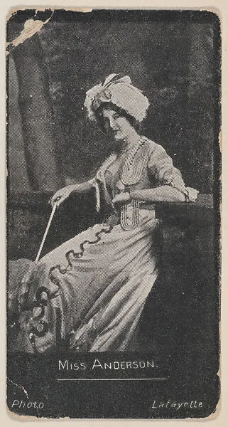 Miss Anderson, Actress trade cards (W500) — Unknown
