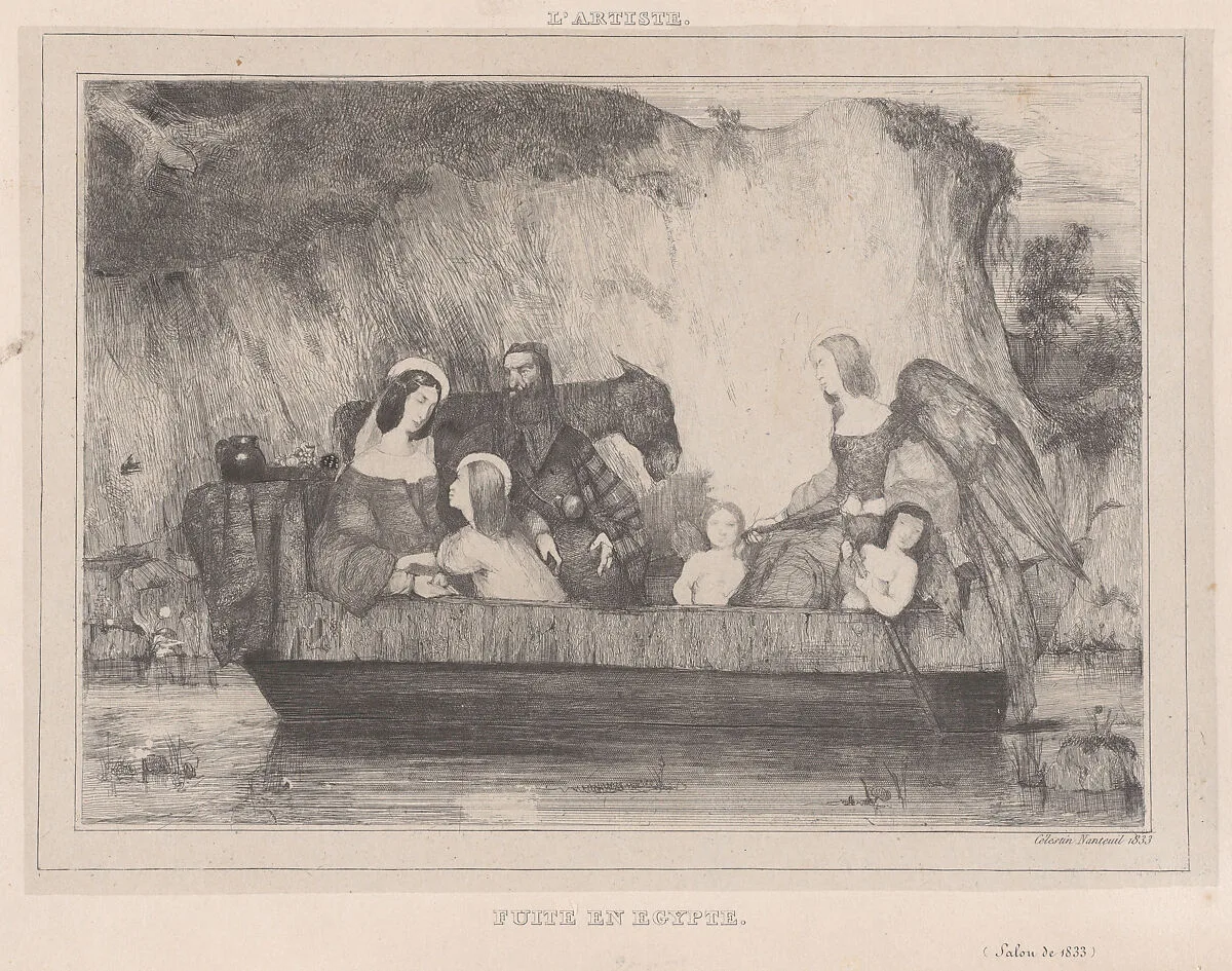 Flight from Egypt — Célestin Nanteuil