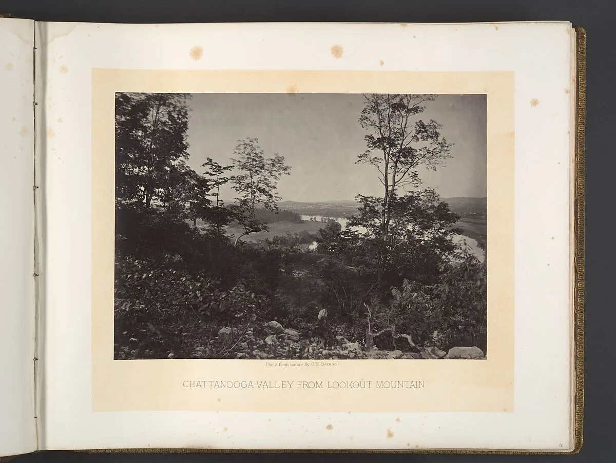 Chattanooga Valley from Lookout Mountain — George N. Barnard