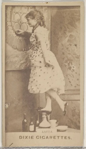 Lotta, from the Actors and Actresses series (N45, Type 7) for Dixie Cigarettes