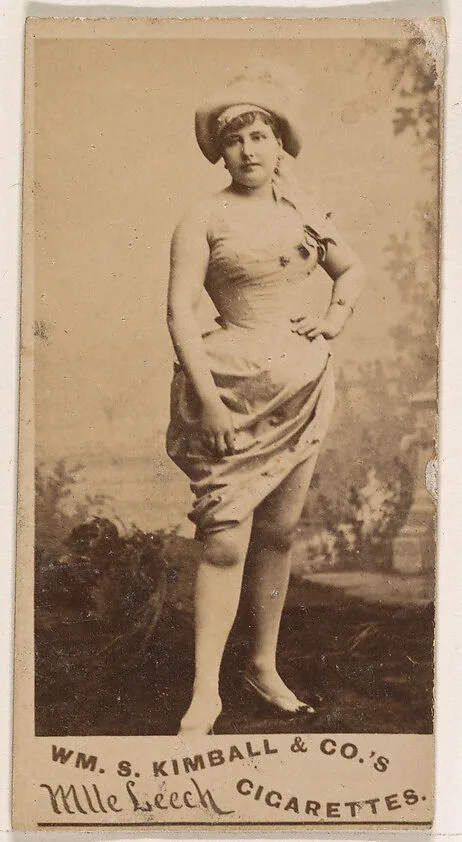 Mlle. Leech, from the Actresses series (N203) issued by Wm. S. Kimball & Co. — William S. Kimball & Company