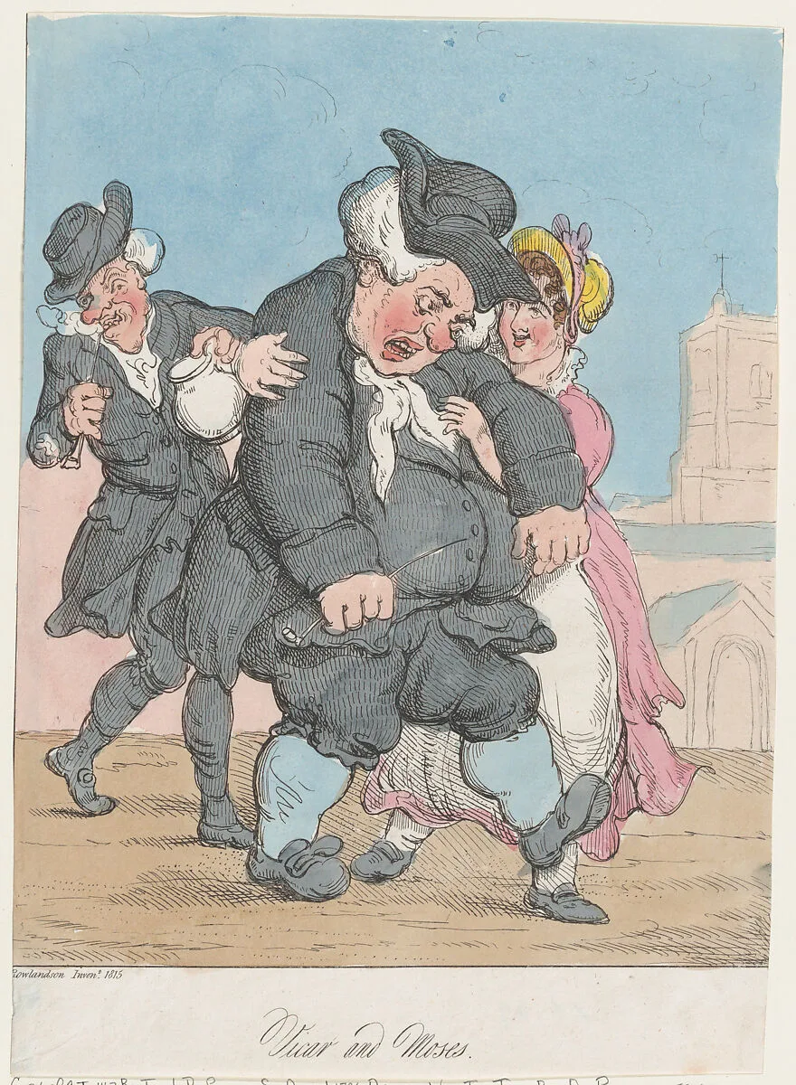 Vicar and Moses — Thomas Rowlandson
