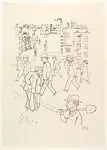 War Invalid and Workers (Kriegsinvalide und Arbeiter) from In the Shadows (Im Schatten) — George Grosz