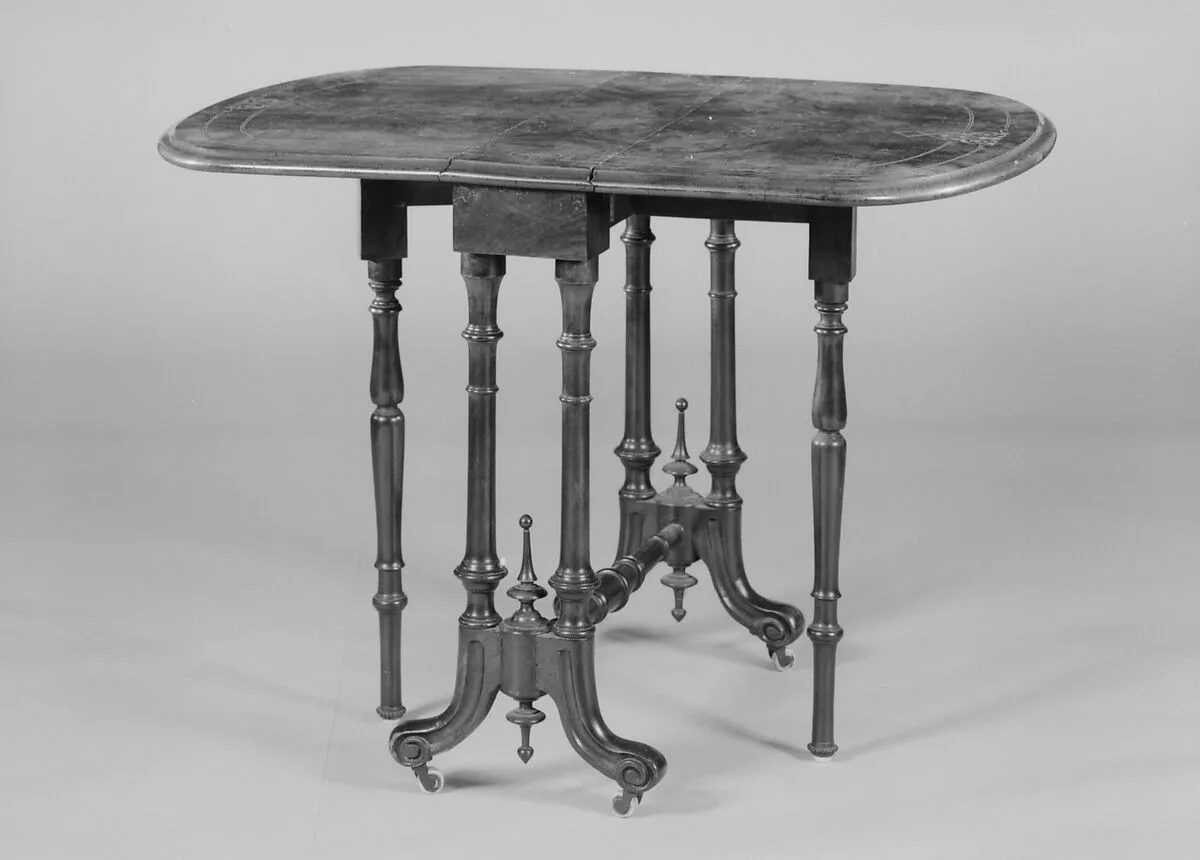 Drop-leaf Table — Herter Brothers