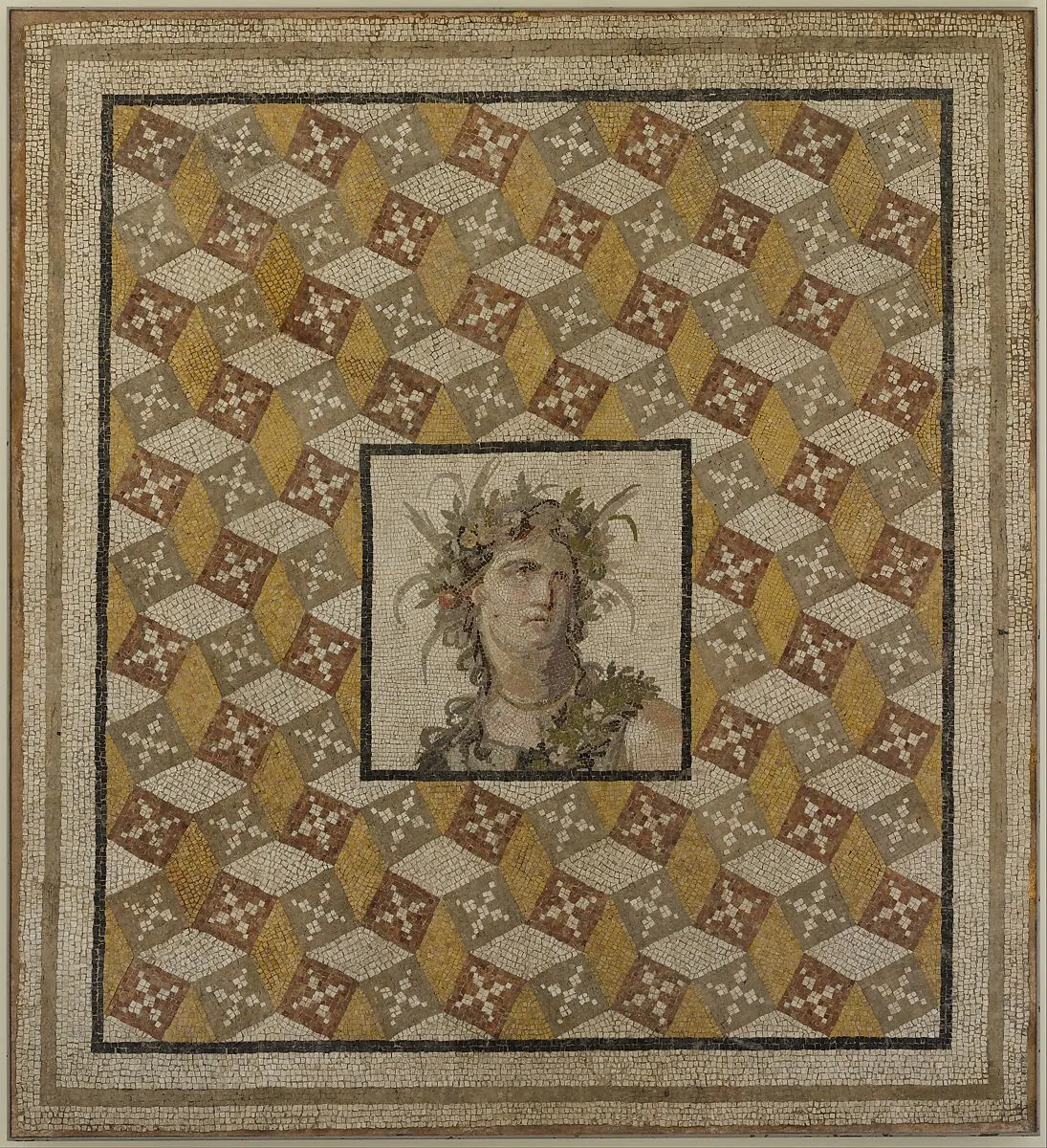 Mosaic floor panel — Unknown