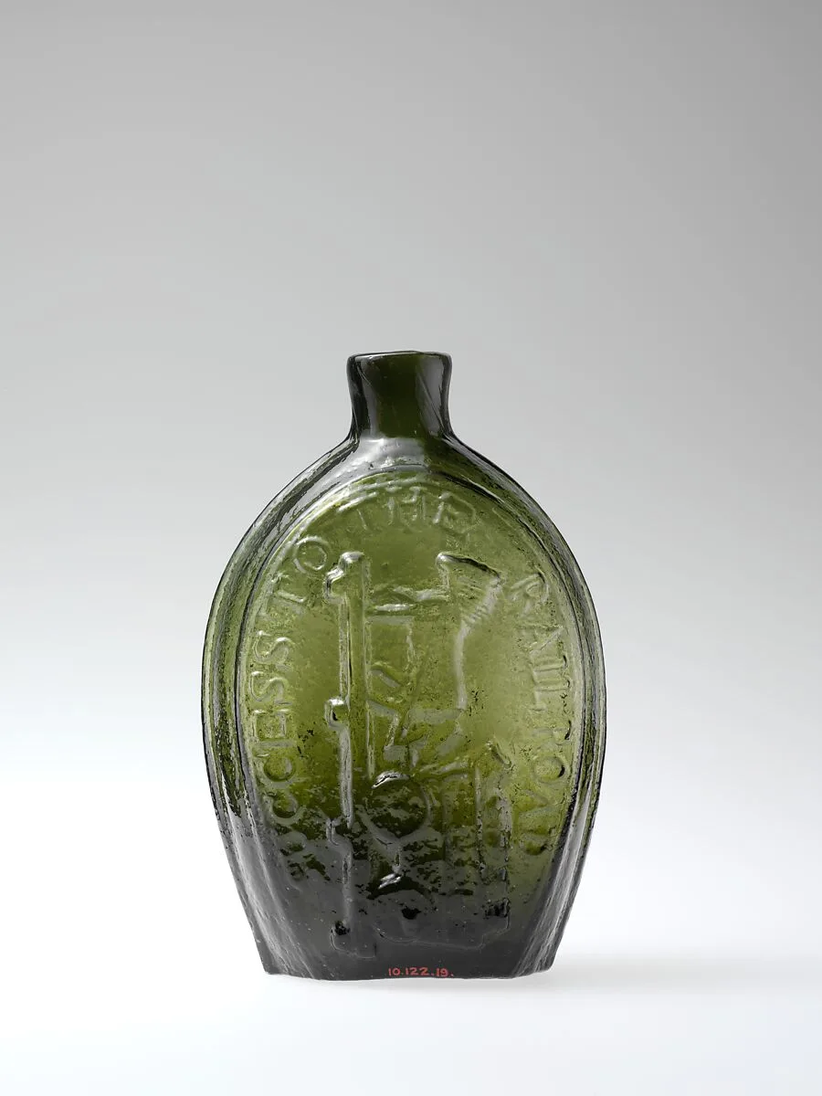 Figured flask — Keene Glass Works