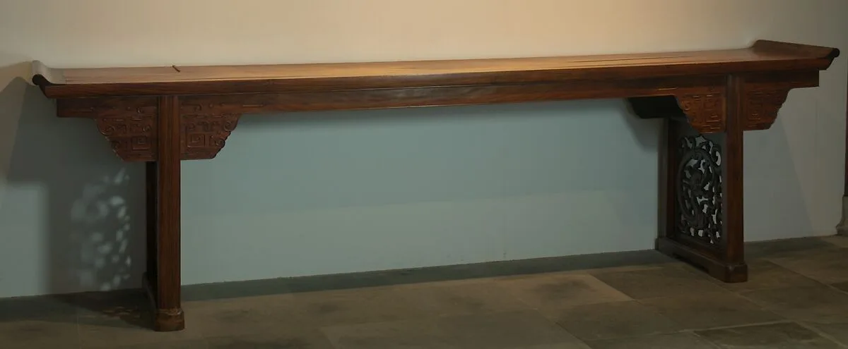 晚明清初 黃花梨翹頭案 |Long Side Table — Unknown